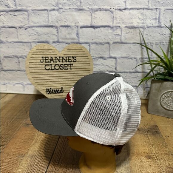 Rep Your Water Texas Hat Cap Snapback Trucker Gray White Fisherman Mesh Back Men - Picture 3 of 7